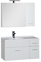 Мебель для ванной Aquanet Данте 85 L белый (камерино 1 навесной шкафчик) – картинка