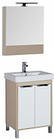 Мебель для ванной Aquanet Гретта 60 светлый дуб (камерино 2 дверцы) – картинка