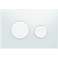 Кнопка смыва TECE Loop 9240650 белое стекло – картинка